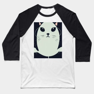 cat halloween minimali gotic Baseball T-Shirt